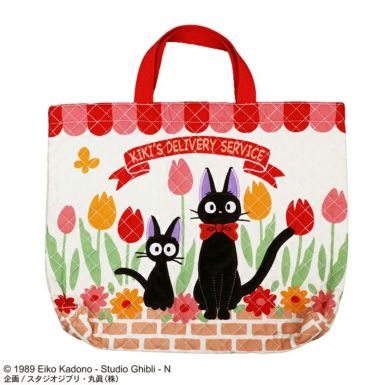 厚手キルト綿入りファスナー付トートバッグ❣️Bigサイズ