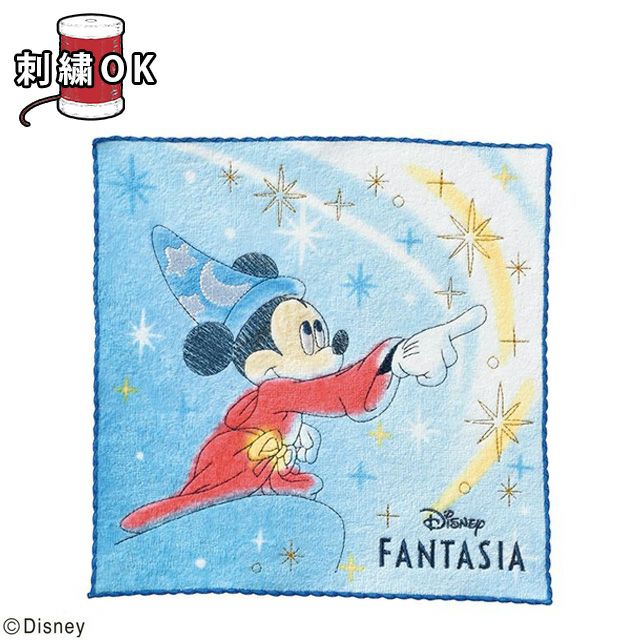 ディズニーファンタズミック!限定タオル ディズニー ミッキー ファンタジア タオル ハンカチ ほうきの召使い