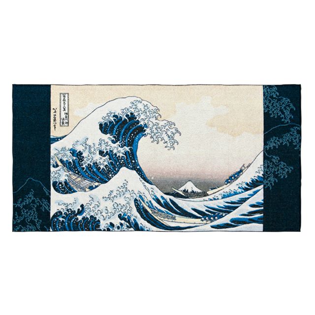 日本のアートバスタオル 葛飾北斎 波裏 浮世絵 版画<br> 富嶽三十六景