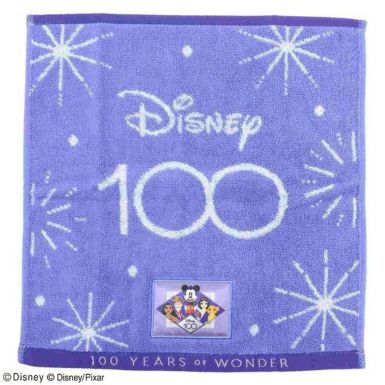 Disney100周年】[タオルハンカチ] ディズニー ワンダーパープル | 丸眞