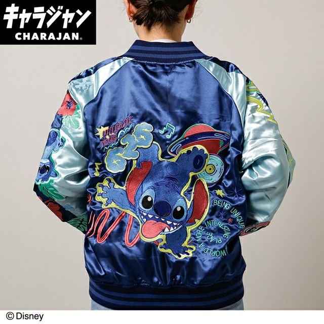 キャラジャン スカジャン(3L)] ディズニー スティッチエクスペリメント